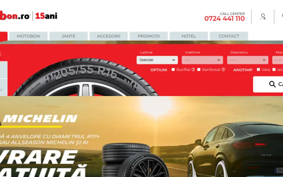 Captură a website-ului anvelope-autobon.ro