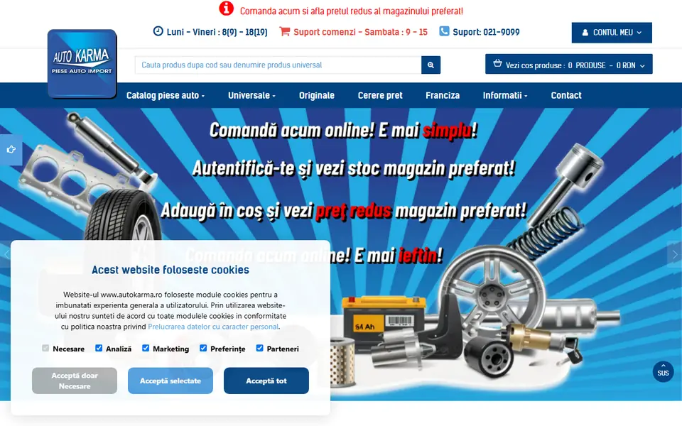Captură a website-ului autokarma.ro