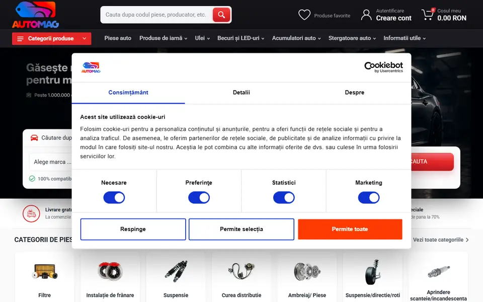 Captură a website-ului automag.ro