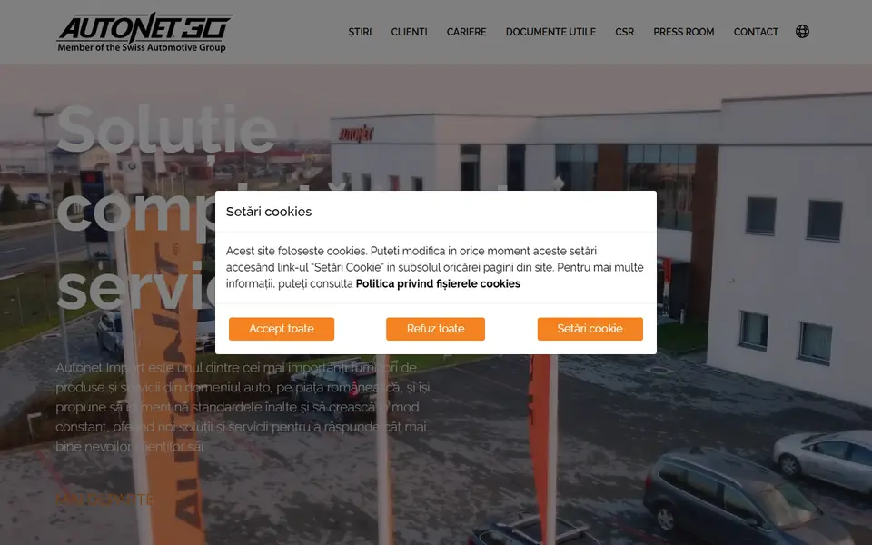 Captură a website-ului autonet-group.ro
