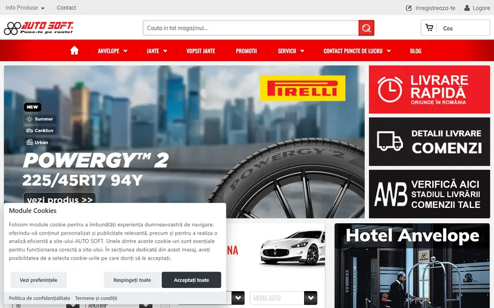 Captură a website-ului autosoft.ro