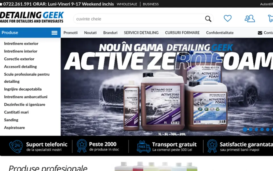 Captură a website-ului detailinggeek.ro