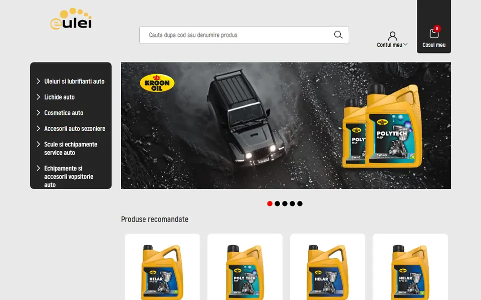 Captură a website-ului eulei.ro