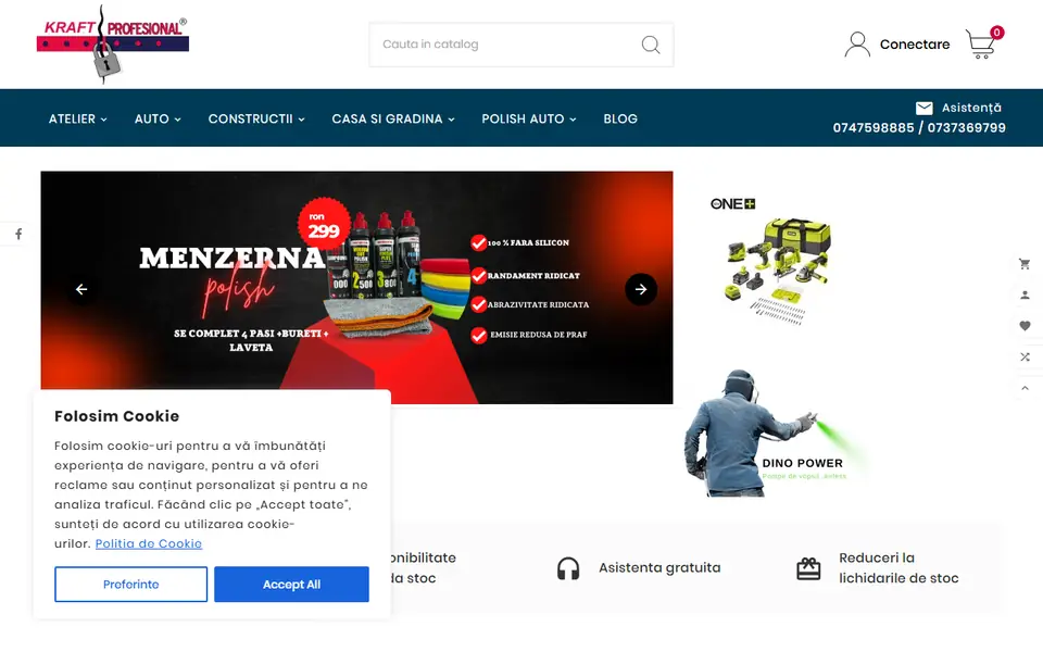 Captură a website-ului kraftprofesional.ro