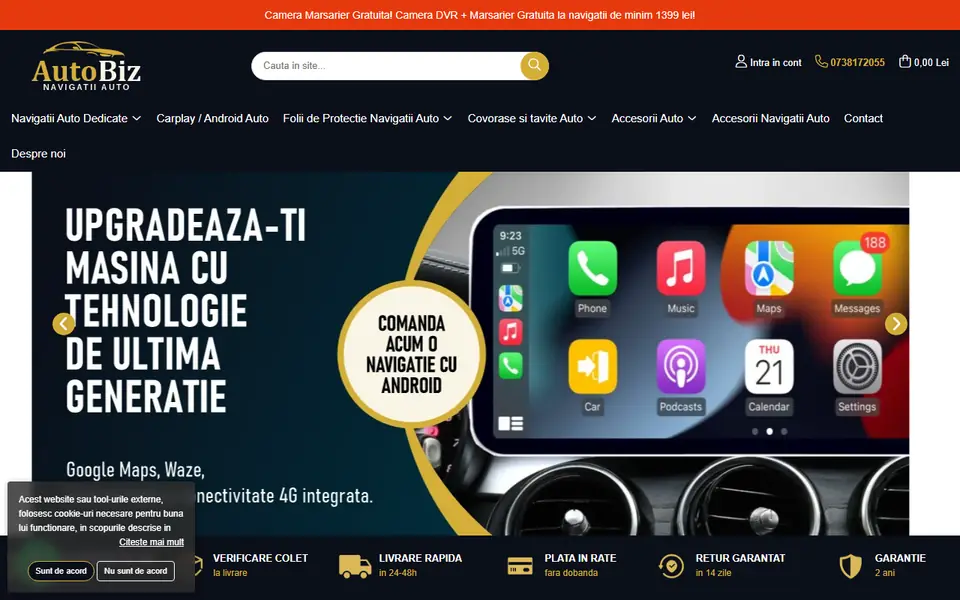Captură a website-ului navigatii-auto.ro