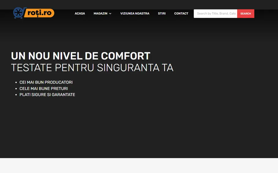 Captură a website-ului roti.ro